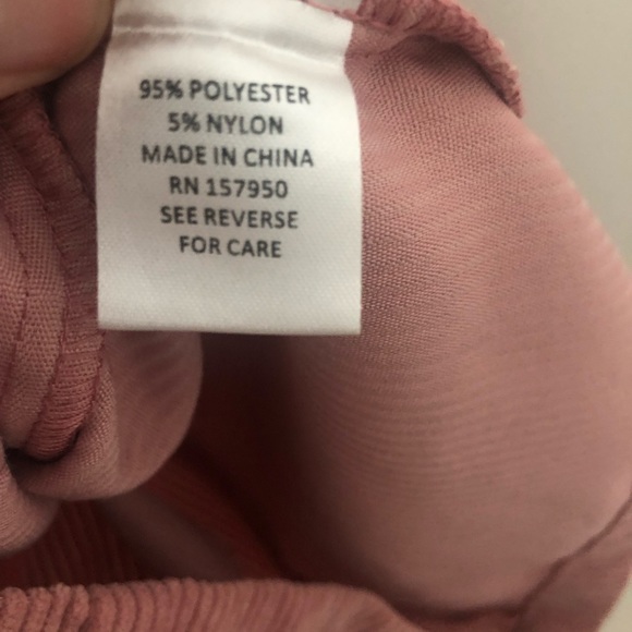 EUC,Trende Girl, Size 8, Dusty Rose Corduroy Dress with Buttons down the front - Picture 5 of 5